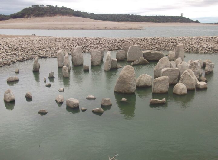 The "Spanish Stonehenge" dates from 5000 BC. he emerged from a dam during the drought