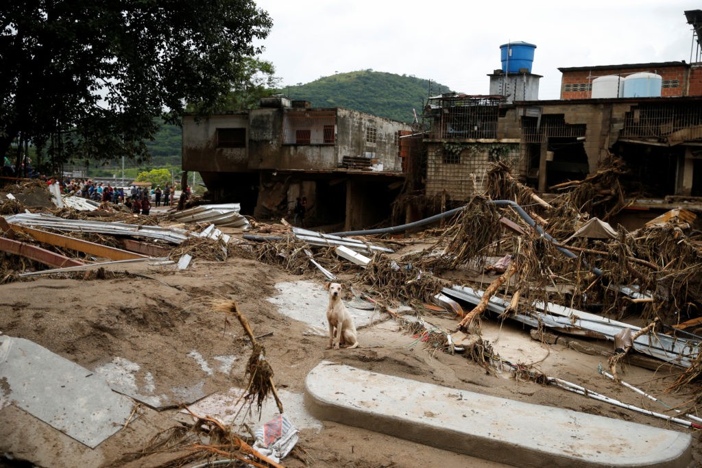Venezuelan town is swept by a rain-fuelled landslide